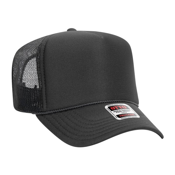 OTTO CAP 39-165
5 Panel High Crown Mesh Back Trucker Hat
- One Size Fits Most 
- Adjustable Snap Back 
- 100% Polyester - Front Panel With Lining 
- Polyester Foam Front
100% Polyester Front 100% Polyester Mesh Back The Traditional Look 5-panel cap Seamless Foam Front Panel with Lining Matching Color Braid 8 Rows Stitching on Visor Matching Fabric Under Visor Matching Color Sweatband Plastic Adjustable Snap OSFM - Adult (6 1/2 - 7 5/8)