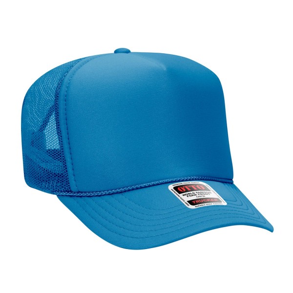 Wholesale oTTO CAP Panel Crown Mesh Back Trucker Hat One Fits Most Adjustable Sn