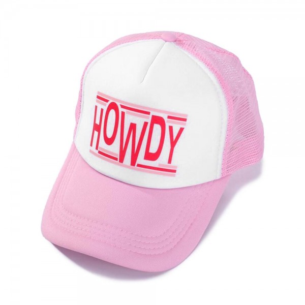 Wholesale howdy Trucker Baseball Cap One Fits Most Adjustable Snap Back Polyest