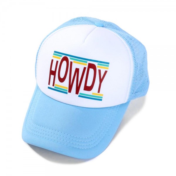Wholesale howdy Trucker Baseball Cap One Fits Most Adjustable Snap Back Polyest
