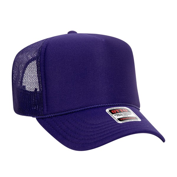 Wholesale oTTO CAP Panel Crown Mesh Back Trucker Hat One Fits Most Adjustable Sn