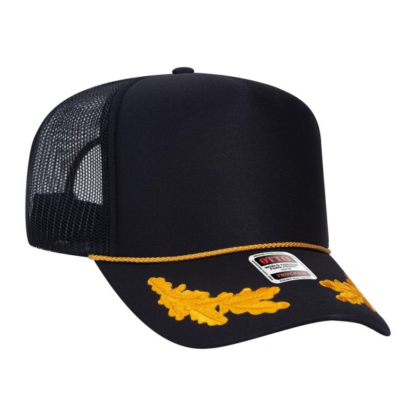 OTTO CAP 39-165
5 Panel High Crown Mesh Back Trucker Hat

- One Size Fits Most 
- Adjustable Snap Back 
- 100% Polyester - Front Panel With Lining 
- Polyester Foam Front

100% Polyester Front 100% Polyester Mesh Back The Traditional Look 5-panel cap Seamless Foam Front Panel with Lining Matching Color Braid 8 Rows Stitching on Visor Matching Fabric Undervisor Matching Color Sweatband Plastic Adjustable Snap OSFM - Adult (6 1/2 - 7 5/8)