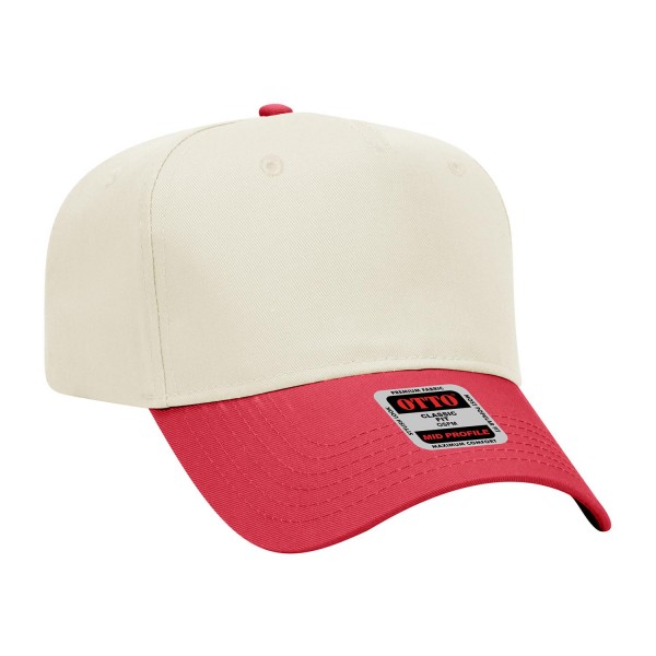 OTTO CAP 31-069
5 Panel Mid Profile Dad Hat

- One Size Fits Most
- Adjustable Snap Back
- Cotton Blend Twill
- 65% Polyester / 35% Cotton
- Structured Firm Front Panel