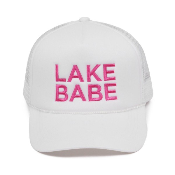 Wholesale embroidered LAKE BABE Trucker Baseball Cap One Fits Most Adjustable Sn