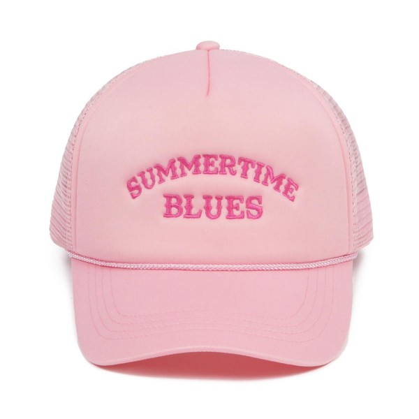 Wholesale embroidered SUMMERTIME BLUES Trucker Baseball Cap One Fits Most Adjust