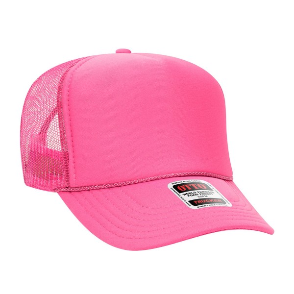 Wholesale oTTO CAP Panel Crown Mesh Back Trucker Hat One Fits Most Adjustable Sn