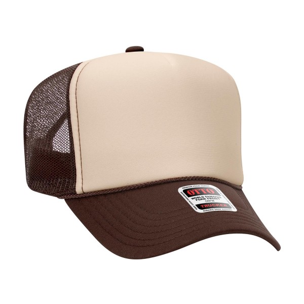 OTTO CAP 39-165
5 Panel High Crown Mesh Back Trucker Hat
- One Size Fits Most 
- Adjustable Snap Back 
- 100% Polyester - Front Panel With Lining 
- Polyester Foam Front
100% Polyester Front 100% Polyester Mesh Back The Traditional Look 5-panel cap Seamless Foam Front Panel with Lining Matching Color Braid 8 Rows Stitching on Visor Matching Fabric Under Visor Matching Color Sweatband Plastic Adjustable Snap OSFM - Adult (6 1/2 - 7 5/8)