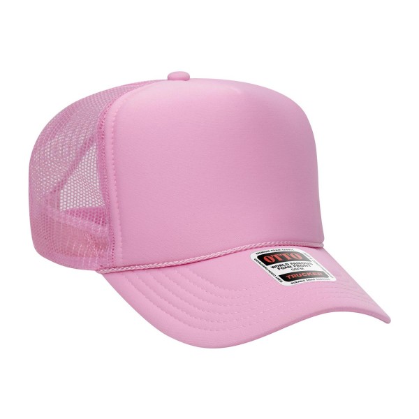 OTTO CAP 39-165
5 Panel High Crown Mesh Back Trucker Hat
- One Size Fits Most 
- Adjustable Snap Back 
- 100% Polyester - Front Panel With Lining 
- Polyester Foam Front
100% Polyester Front 100% Polyester Mesh Back The Traditional Look 5-panel cap Seamless Foam Front Panel with Lining Matching Color Braid 8 Rows Stitching on Visor Matching Fabric Under Visor Matching Color Sweatband Plastic Adjustable Snap OSFM - Adult (6 1/2 - 7 5/8)