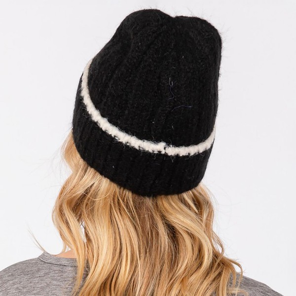 Knit Cuffed Beanie - One Size Fits Most - 70% Acrylic 20% Nylon 10% Wool view 5
