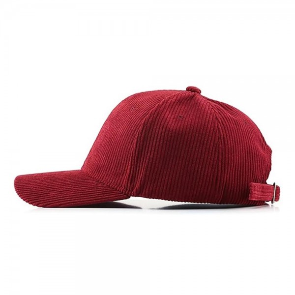Wholesale blank Corduroy Baseball Cap One Fits Most Slide Buckle Adjustment Cott