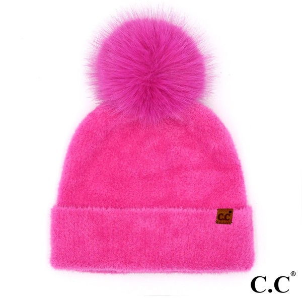 Wholesale c C HTC Plush Terry Chenille Pom Beanie Nylon One Fits Most