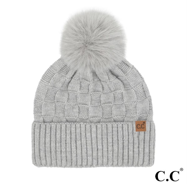 Wholesale c C HTC Weaving Pom Beanie One Fits Most Beanie Acrylic Polyester Nylo