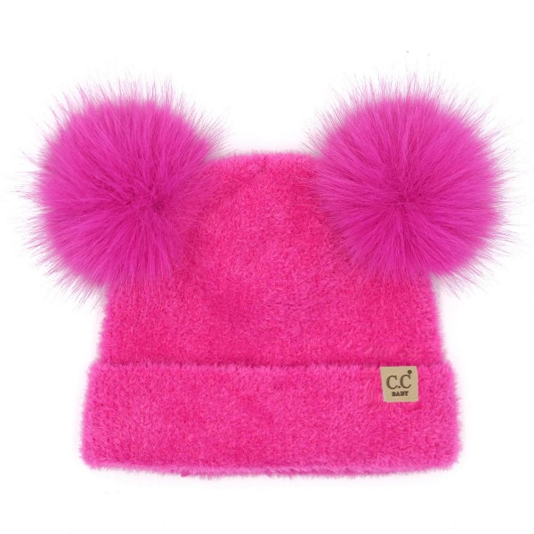 Wholesale c C BB HTC Plush Terry Chenille Pom Pom Beanie Nylon Pom Faux Fur One
