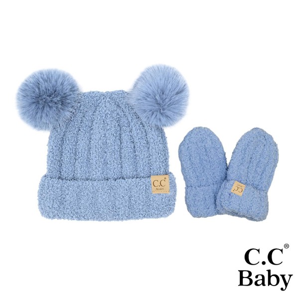 Wholesale c C BB SEE Baby Cozy Yarn Hat Mitten Set One Fits Most Polyester