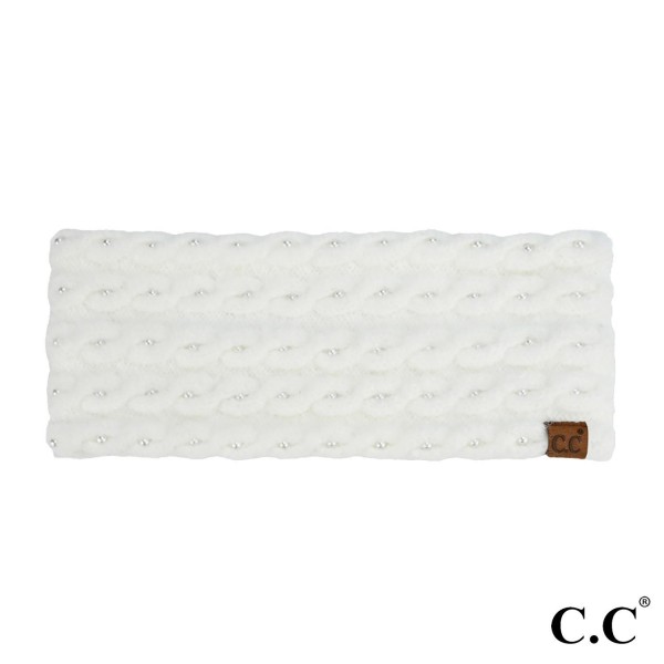 Wholesale c C HWE Pearl Embellished Headwrap One Fits Most Polyester Recycled Po