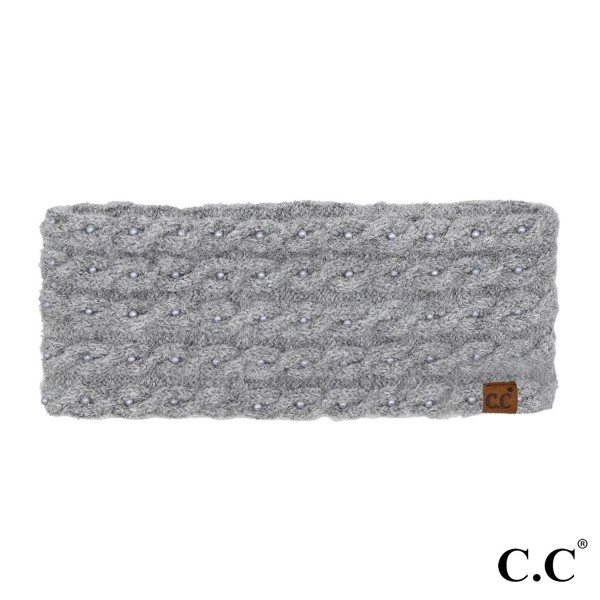 Wholesale c C HWE Pearl Embellished Headwrap One Fits Most Polyester Recycled Po