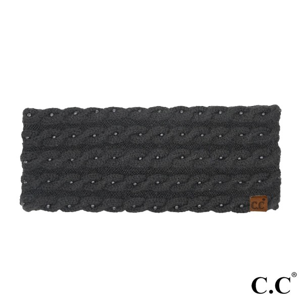 Wholesale c C HWE Pearl Embellished Headwrap One Fits Most Polyester Recycled Po