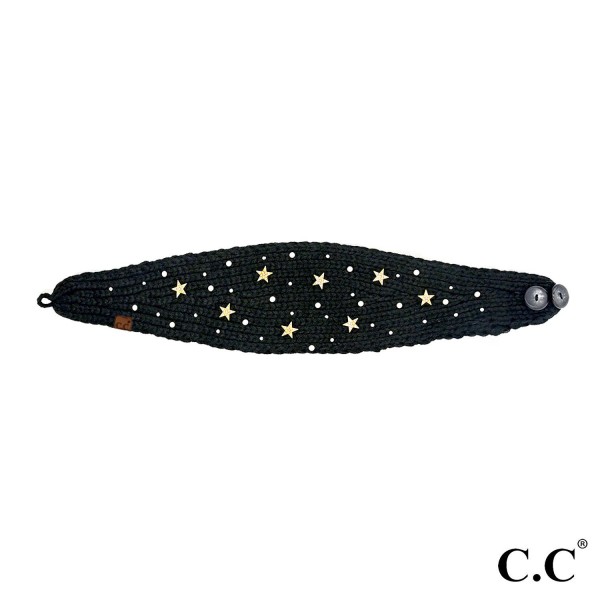 Wholesale c C HWE Star Pearl Embellishment Headwrap One Fits Most Acrylic