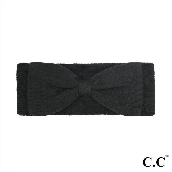 Wholesale c C HWE Knit Bow Headwrap One Fits Most Recycled Polyester Nylon Acryl