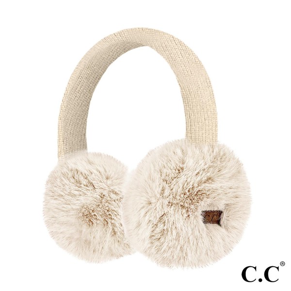 Wholesale c C EMS Faux Mink Fur Knitted Earmuffs One Fits Most Adjustable Band P