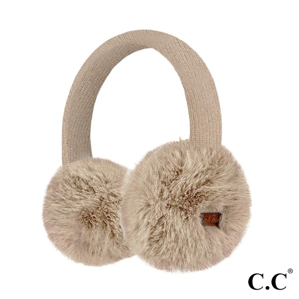 Wholesale c C EMS Faux Mink Fur Knitted Earmuffs One Fits Most Adjustable Band P