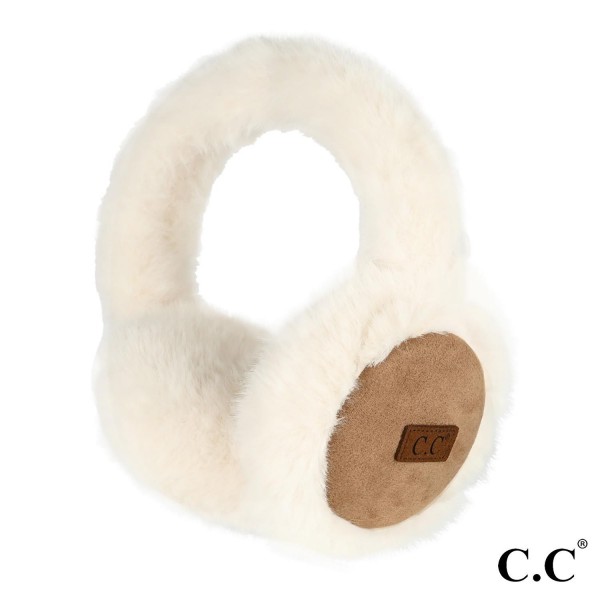 Wholesale c C EMS Suede Faux Fur Earmuffs One Fits Most Adjustable Band Polyeste