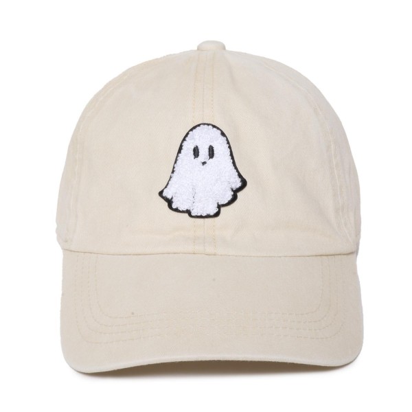 Wholesale ghost Chenille Patch Baseball Cap One Fits Most Slide Buckle Adjustmen