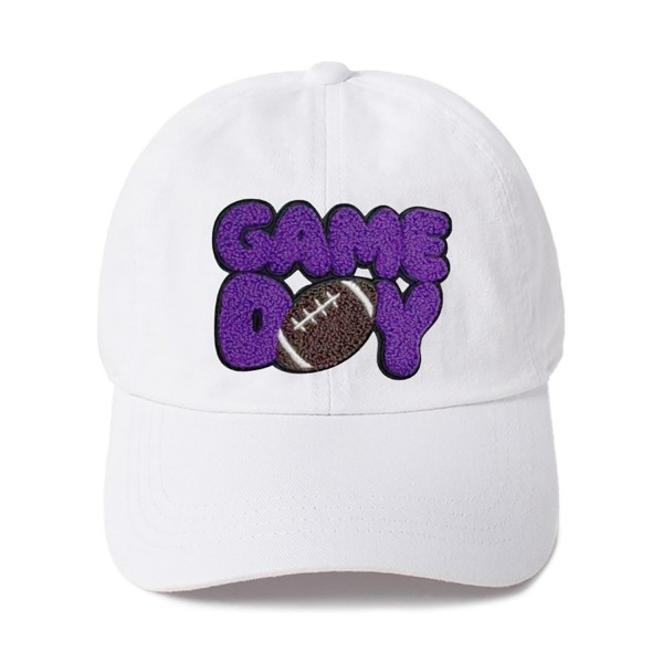 Wholesale gAME DAY Chenille Patch Baseball Cap One Fits Most Slide Buckle Adjus