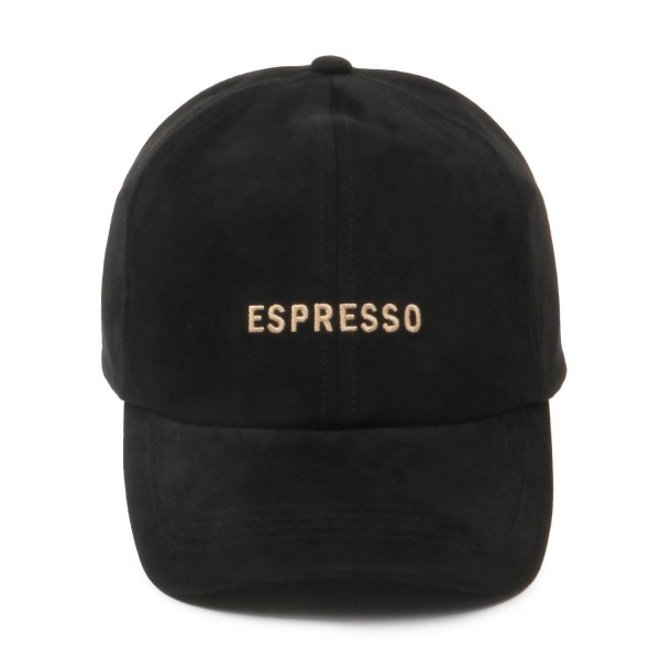 Wholesale espresso Embroidered Faux Suede Baseball Cap One Fits Most Slide Buck