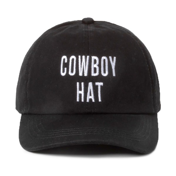 Wholesale cOWBOY HAT Embroidered Baseball Cap One Fits Most Slide Buckle Adjust