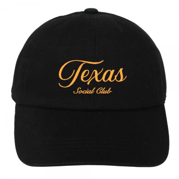 Wholesale texas Social Club Embroidered Baseball Cap One Fits Most Slide Buckle