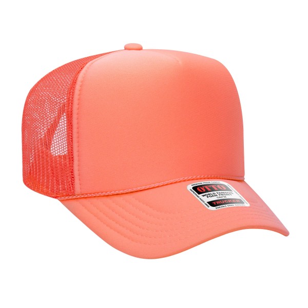 Wholesale oTTO CAP Panel Crown Mesh Back Trucker Hat One Fits Most Adjustable Sn