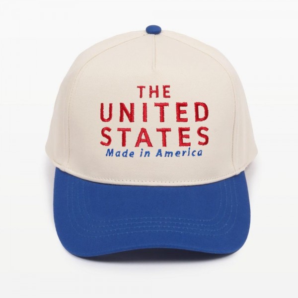 Wholesale uNITED STATES Made America Embroidered Two Baseball Cap One Fits Most