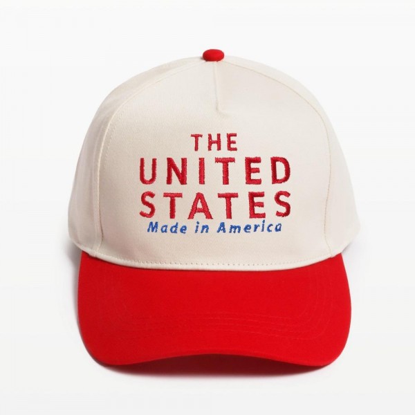 Wholesale uNITED STATES Made America Embroidered Two Baseball Cap One Fits Most