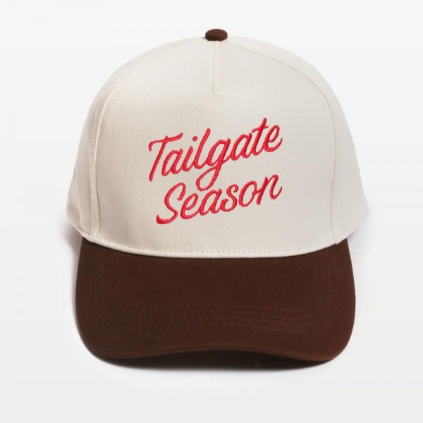 Wholesale tailgate Season Embroidered Two Baseball Cap One Fits Most Snap Back