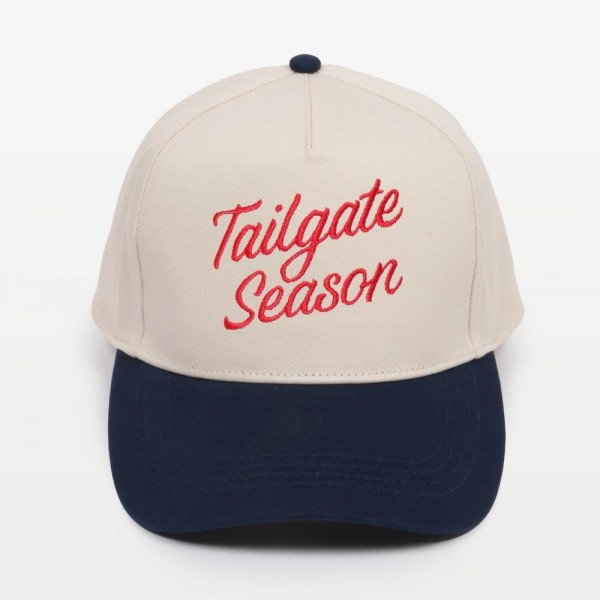 Wholesale tailgate Season Embroidered Two Baseball Cap One Fits Most Snap Back