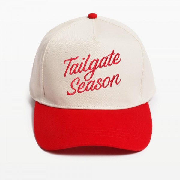 Wholesale tailgate Season Embroidered Two Baseball Cap One Fits Most Snap Back
