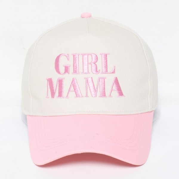 Wholesale gIRL MAMA Embroidered Two Baseball Cap One Fits Most Snap Back Closur