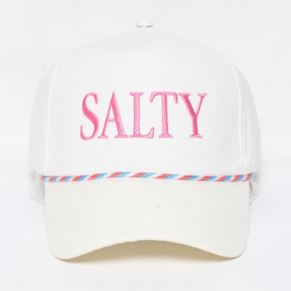 Wholesale sALTY Embroidered Baseball Cap Two Front Strap Detail One Fits Most S