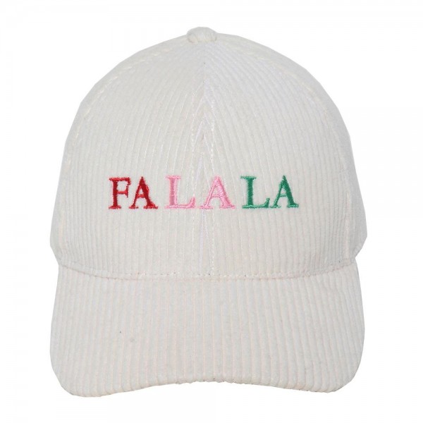 Wholesale fA LA LA Corduroy Embroidered Baseball Cap One Fits Most Slide Buckle