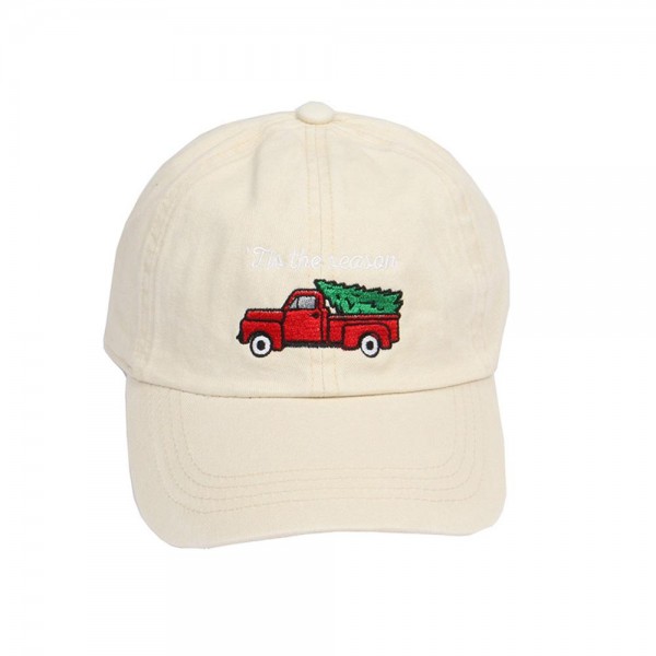 Wholesale tis season Embroidered Baseball Cap One Fits Most Slide Buckle Adjust