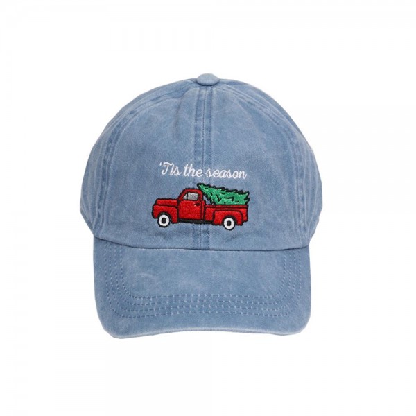 Wholesale tis season Embroidered Baseball Cap One Fits Most Slide Buckle Adjust