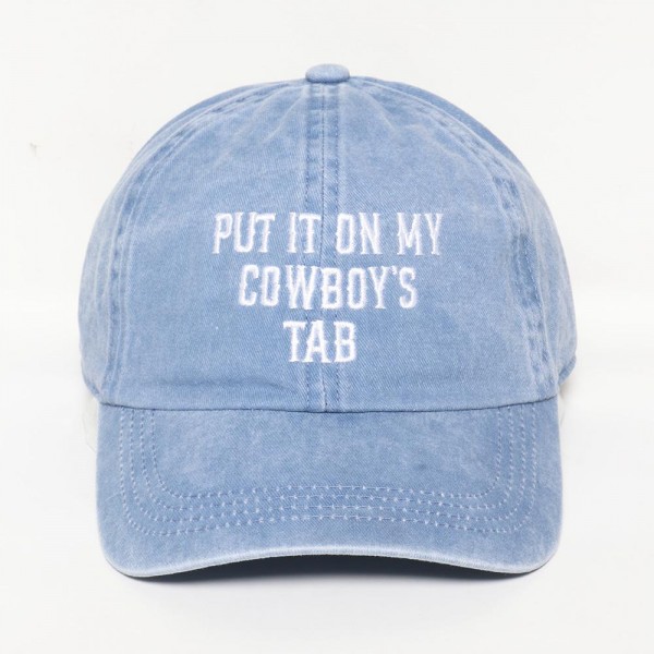 Wholesale put It My Cowboy s Tab Embroidered Baseball Cap One Fits Most Snap Ba