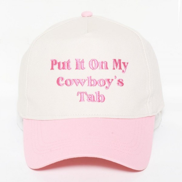 Wholesale put It My Cowboy s Tab Embroidered Two Baseball Cap One Fits Most Sna
