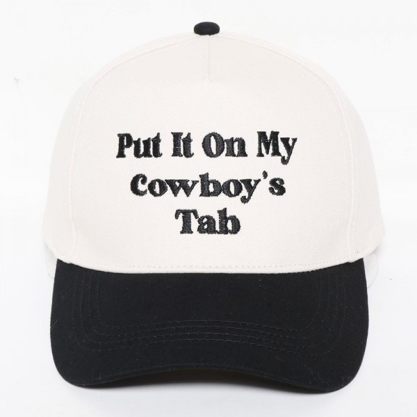 Wholesale put It My Cowboy s Tab Embroidered Two Baseball Cap One Fits Most Sna