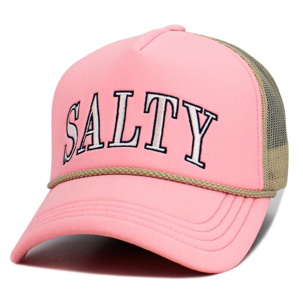 Vintage Embroidered "SALTY" Trucker Hat 
- One Size Fits Most
- Adjustable Snap Closure
- 45% Polyester 44% Nylon 11% Span