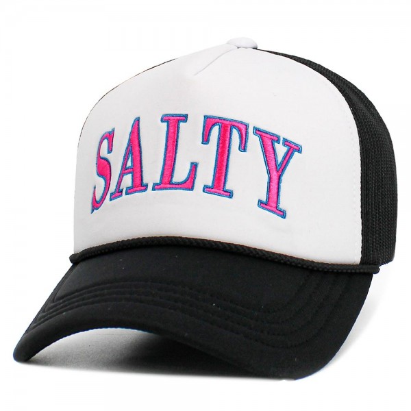 Vintage Embroidered "SALTY" Trucker Hat 
- One Size Fits Most
- Adjustable Snap Closure
- 45% Polyester 44% Nylon 11% Span