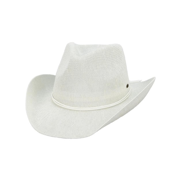 Wholesale c C CBC Cowboy Hat Metallic Cowboy Hat One Fits Most Internal Drawstri