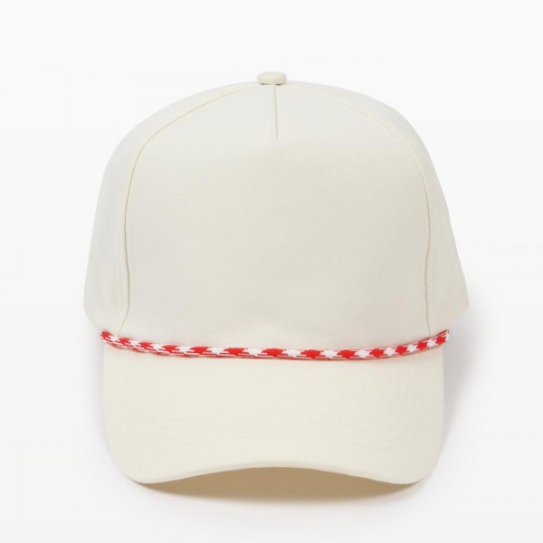 Wholesale baseball Cap Two Rope Detail One Fits Most Snap Back Closure Cotton