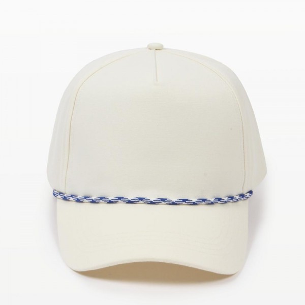 Wholesale baseball Cap Two Rope Detail One Fits Most Snap Back Closure Cotton